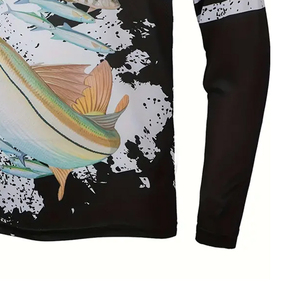 Nouveaux Maillots de Pêche à Manches Longues Imprimés par Sublimation 2026 pour Hommes, Protection Solaire UPF50 en Polyester, Anti-UV, Grandes Tailles, T-Shirts Personnalisables - Product Image 3