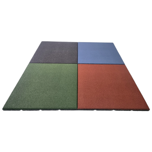 Losetas de Caucho Antideslizantes, Impermeables, No Tóxicas, de Alta Densidad y Súper Seguras para Pisos de Parques Infantiles, 500x500mm, Gran Venta - Product Image 1