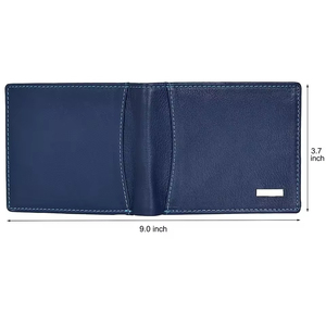 Portefeuille en cuir pour homme, fourni directement par l'usine, porte-cartes en cuir de vachette, personnalisable, grande capacité - Product Image 2