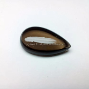 Cabujón de Cuarzo Ahumado en Forma de Pera de 28x17mm, Gema Suelta Natural Semipreciosa de Alta Calidad, Piedra Marrón para Joyería - Product Image 4