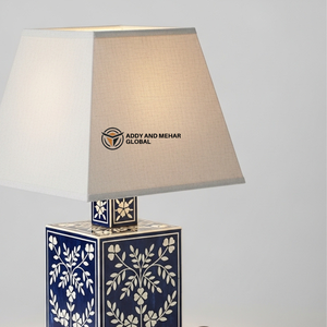 Lanterne de table personnalisée en os incrusté, motif floral traditionnel, base de lampe sur mesure pour la décoration intérieure, avec étiquetage privé - Product Image 2