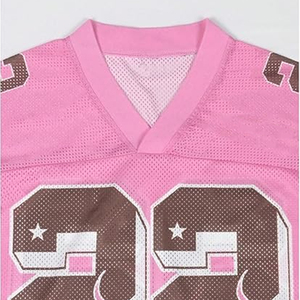 Camiseta de Fútbol Corta para Hombre y Mujer, Estilo Retro, Holgada, Informal, de Verano, de Malla de Poliéster, para Uso Diario - Product Image 6