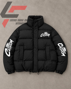 Vestes matelassées personnalisées de haute qualité, réversibles et grandes tailles, chaudes et confortables pour l'hiver, coupe-vent. - Product Image 1