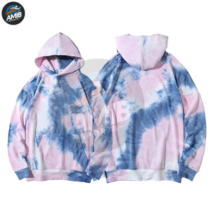 Sweat-shirts à capuche tie-dye personnalisés pour hommes, basiques, en coton mélangé, coupe classique, vêtements d'hiver streetwear, sweats à capuche en molleton tie-dye personnalisés - Product Image 2