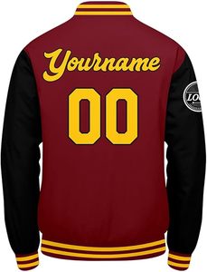 Fashion <b>Jackets</b> Quilted Lining Custom Chenille Patches Letterman College Mens <b>Bomber</b> <b>Baseball</b> Windproof Wool Varsity <b>Jacket</b> - Product Image 5