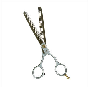 Ciseaux de coiffure professionnels pour salon, ciseaux à effiler dorés de 6 pouces, ciseaux de coupe de cheveux pour barbier - Product Image 5