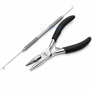 Pinzas de Acero Inoxidable de Primera Calidad para Extensiones de Cabello de 5 Pulgadas con Orificio de 3.4mm para un Ajuste Rápido y Seguro, Herramienta Ligera y Reutilizable - Product Image 4