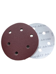 Disque abrasif circulaire de haute qualité de 150 mm, couleur violette, avec fixation auto-agrippante, 6 trous, pour ponceuse orbitale - Product Image 2