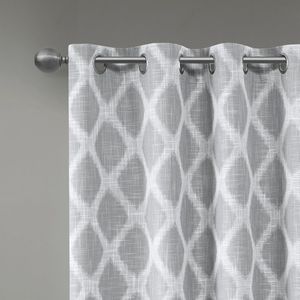 Ikat stampato oscurante tenda Patio pannello singolo mantovana - Product Image 4