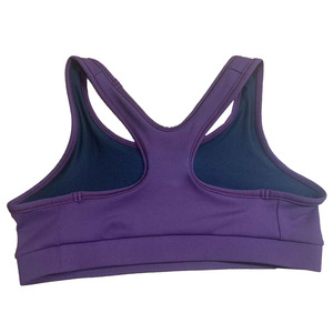Débardeur de yoga pour femme en 100 % nylon, respirant, avec soutien moyen, dos nageur, rembourré, pour le sport et la course, avec logo personnalisé - Product Image 6