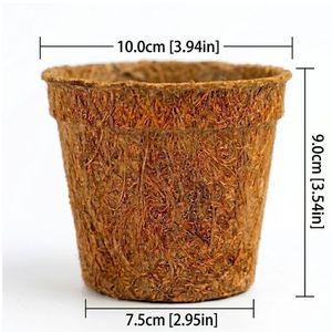 กระถางมะพร้าวยั่มนา (Coco Pots) กระถางปลูกต้นไม้ย่อยสลายได้ ขนาด 4 นิ้ว อายุการเก็บรักษา 2 ปี สำหรับทำสวน - Product Image 4