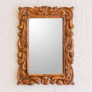 Indian Exporter Modern Wooden Wall <b>Mirror</b> for Bathroom Use Bedroom Styling and Home Aesthetics Available at Discount Price - Product Image 3