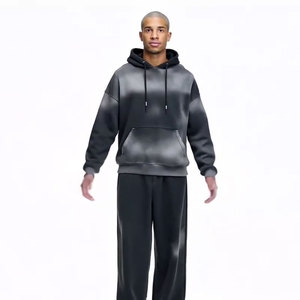 Sweat à capuche dégradé pour homme, manches longues, coupe ample, en coton, avec cordon de serrage, idéal pour l'automne - Product Image 5