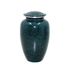 Urne de crémation en aluminium de vente chaude pour les cendres humaines couleur de marbre vert fournitures funéraires commémoratives pour adultes urnes de crémation - Product Image 1