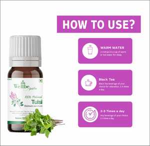 Gouttes d'extrait de Tulsi 100% naturel Wellbe Palm - Product Image 5