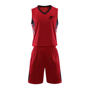 Tenue de basket-ball pour homme adulte, vêtements de sport respirants, durables et confortables en tissu polyester - Product Image 1