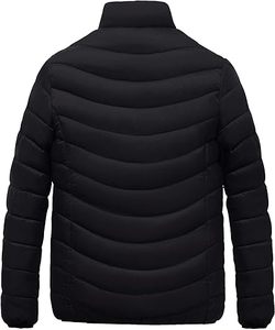 Blouson Bomber Matelassé Personnalisé avec Logo Imprimé 2026 – Manteau d'Hiver Chaud Doublé en Fausse Fourrure pour Hommes – Vente en Gros - Product Image 4