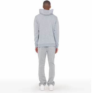 Conjunto Deportivo para Hombre, Color Gris, con Capucha, Manga Larga, Cierre Frontal, Estilo Casual, para Otoño - Product Image 3