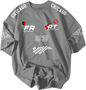 Camisetas Personalizadas con Logotipo, de Lona de Seda/Algodón, de Alta Calidad, Corte Ajustado, Transpirables, Lavadas, Formales, para Uso Diario, Tallas Grandes, Unisex - Product Image 1