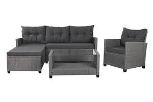 Garden Outdoor <b>Dining</b> Furniture Set Tables <b>Chairs</b> 10Cm Cushion Rattan Wicker Modern Design Hotel Park Patio Phu Linh - Product Image 3