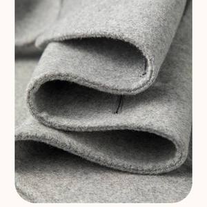 <b>Men's</b> Gray Polyester Hooded Waterproof Lightweight Running <b>Jacket</b> Folded Close up Soft Texture Detail - Product Image 2