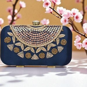 Bolsos de Noche Bordados a Mano para Mujer, con Cristales y Diamantes de Imitación, para Fiestas y Bodas, Bolsos de Mano con Cuentas Bordadas - Product Image 5