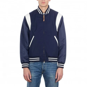 Chaqueta Bomber Varsity de Forro Polar Cortavientos para Hombre de Alta Calidad con Bordado, Estilo Universitario Más Vendido a Precio Económico - Product Image 1