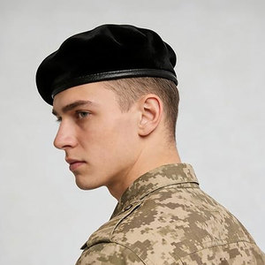 Premium Wool Winter Ceremonial <b>Beret</b> Formal Dress Hat for Parade Uniform Honor Guard Official Events Lightweight Unisex - Product Image 5