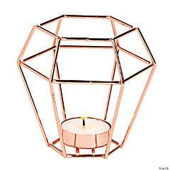 Geometric Gold Metal <b>Lantern</b> Hexagon Shape Home Decoration Durable Candle Holder - Product Image 4