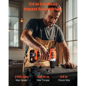 Kit Combo 2 Utensili Cordless 12V Max: Trapano Compatto 3/8 e Avvitatore a Impulsi 1/4 - Product Image 3