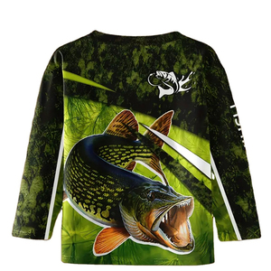 Camisetas y Uniformes de Pesca Personalizados al por Mayor de Alta Calidad / Camisetas para Torneos de Pesca - Spandex/Poliéster UPF 50 de Secado Rápido - Product Image 2