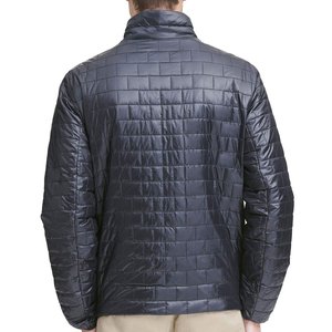 Men Shiny Black Box Quilted Puffer Jacket Stylish Winter Stand Collar <b>Bubble</b> <b>Coat</b> Manufacturer Padded Outerwear - Product Image 3