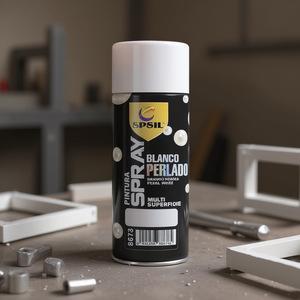 Artigianato Metallico Moderno Circolare Bianco Perla da 200ML dalla Spagna - Product Image 3