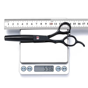 Thinning <b>Scissor</b> Professional <b>Left</b>-<b>Handed</b> Black Hair <b>Scissors</b> 6CR Stainless Steel, Thinning & Texturizing Shears for Stylist - Product Image 4