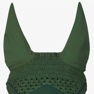 Bonnet anti-mouches pour chevaux en maille avec oreilles pointues, léger, lavable, respirant, séchage rapide, protection contre les mouches - Product Image 4
