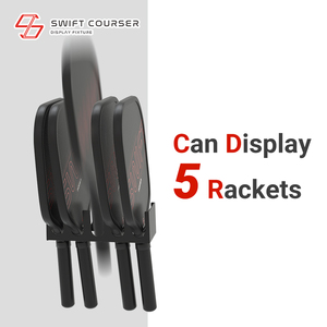 Soporte de exhibición para palas de pickleball de metal para slatwall de tienda de deportes - Product Image 4