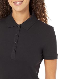 T-shirt décontracté en jersey tricoté respirant à manches courtes de couleur unie pour femme - Product Image 3