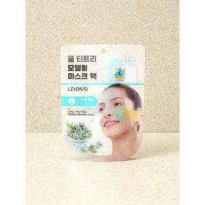 Lindsay Cool Tea Tree Modeling Mask Pack Cuidado DE LA PIEL coreano Cuidado de los poros Enfriamiento Calmante Hidratante Facial Hecho en Corea del Sur - Product Image 1