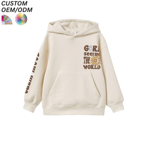 Sudadera con Capucha Personalizada con Logotipo, Ropa de Moda Unisex para Niños, Conjuntos Deportivos para Niños, Sudaderas Lisas de Algodón 100% - Product Image 2
