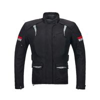 Veste de moto unisexe imperméable en Cordura, manches longues, col montant, rembourrage protecteur, respirante, textile, fermeture éclair, personnalisable