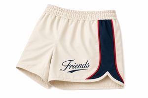 Premium design Cream MMA <b>Shorts</b> with Navy Red Stripes Heat-Transfer Printed Quick Dry Regular Fit MMA <b>shorts</b> - Product Image 5