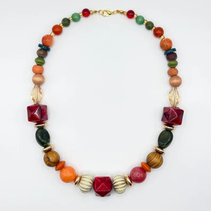 Luxurious Latest Handcrafted Custom Best Quality High Polished Beautiful Fashion Resin Beads Necklace for Women From India. - Product Image 1