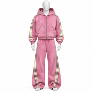 Conjunto Deportivo con Capucha Personalizado de AMSEC INDUSTRY, Color Sólido, Casual, Largo, 100% Algodón, Transpirable, en Venta - Product Image 4