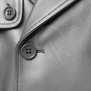 Manteau trench en cuir sur mesure pour homme, respirant, écologique, longueur standard, confortable, vêtements de mode, couleurs personnalisées - Product Image 5