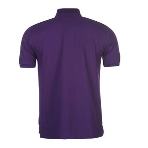 Men's <b>Purple</b> Short Sleeve Pique <b>Polo</b> <b>Shirt</b> Solid Color Casual Knitted Design - Product Image 2