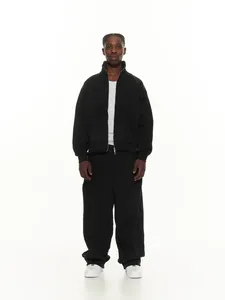 Men's Oversized <b>Light</b> Grey Fleece Sweatpants Men's Relaxed Fit Baggy Sweatpants Men's Premium Cotton Blend Jogger Sweatpants - Product Image 5