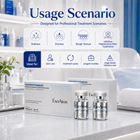 Sérum lyophilisé aux exosomes de lait pour kit 100mg+3ml, 6 ensembles, pour l'éclat, l'hydratation et l'élasticité de la peau du visage, usage clinique esthétique