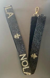 Hand-<b>stitched</b> seed bead embroidery bag strap adjustable for <b>handbags</b> & purses for Everyday Use Trendy Roll Design - Product Image 5