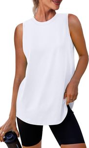 Camiseta sin Mangas Personalizada con Logotipo para Mujer, Suave, Cómoda, Ligera, Elástica, para Gimnasio, Entrenamiento, Yoga, Ropa al por Mayor, Fabricante - Product Image 3