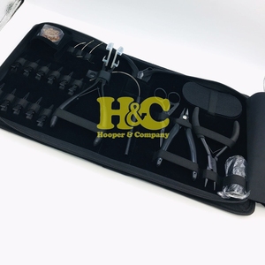 Kit Comercial de Extensiones de Cabello Negro HOOPER and COMPANY, Alicates de Acero Inoxidable Sostenibles, Herramientas para Cintas Adhesivas, Cortador, Logo Personalizable Gratuito - Product Image 5